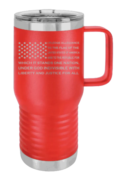Pledge Flag - 20oz Mug Laser Engraved - Image 14