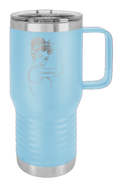 Freedom Girl - 20oz Mug Laser Engraved - Image 6