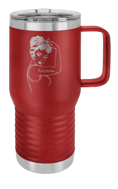 Freedom Girl - 20oz Mug Laser Engraved - Image 8