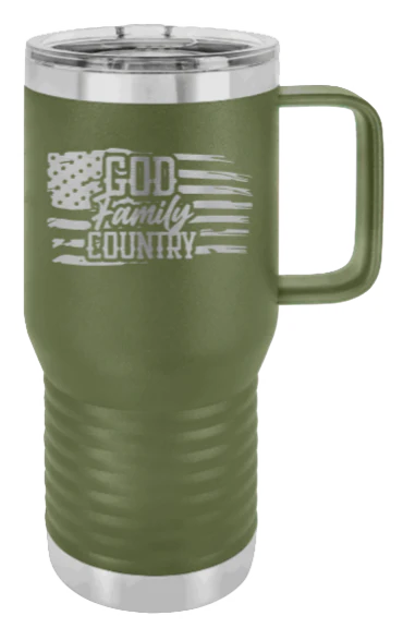 God Family Country - 20oz Mug Laser Engraved - Image 10