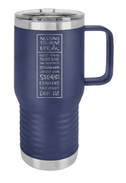 Nursing Student Life - 20oz Mug Laser Engraved - Image 9