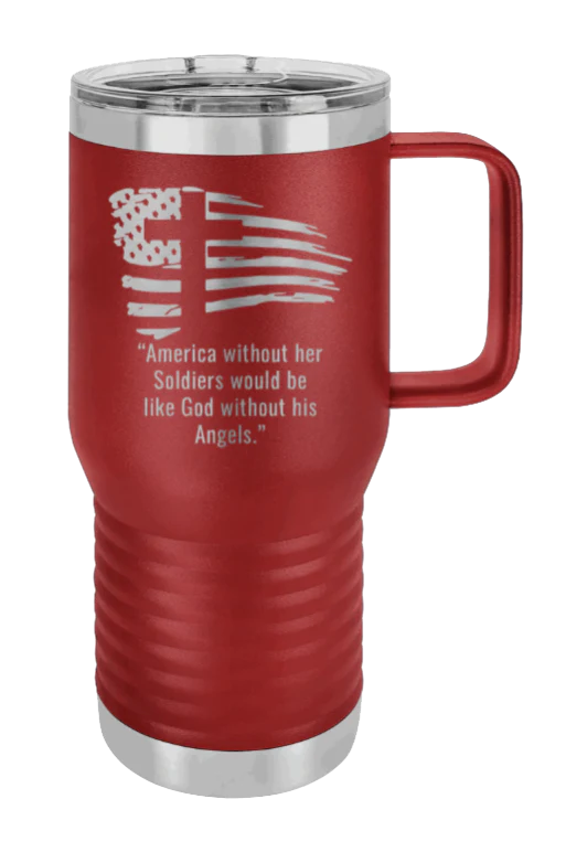 Soldiers and Angels - 20oz Mug Laser Engraved - Image 8
