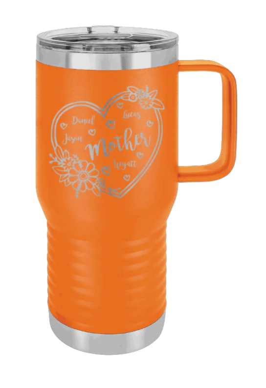 Mother with Names - 20oz Mug Laser Engraved - Image 11