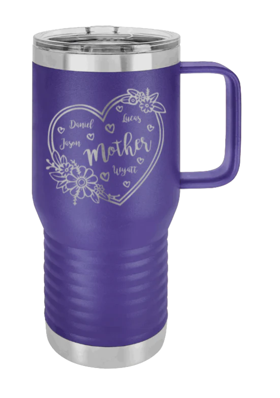 Mother with Names - 20oz Mug Laser Engraved - Image 13