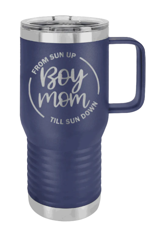 Boy Mom - 20oz Mug Laser Engraved - Image 9