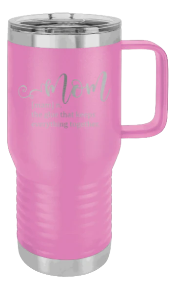 Mom Definition - 20oz Mug Laser Engraved - Image 7