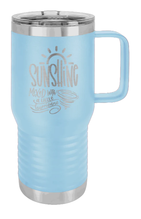 Sunshine Mixed With Hurricane - 20oz Mug Laser Engraved - Image 6
