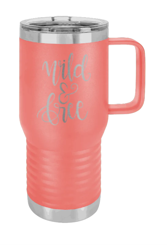 Wild & Free - 20oz Mug Laser Engraved - Image 3