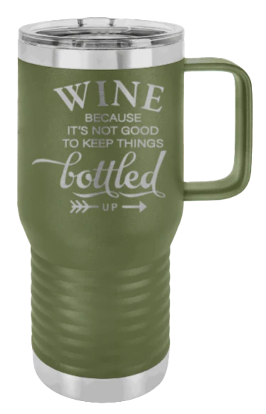 Wine Bottled Up - 20oz Mug Laser Engraved - Image 10