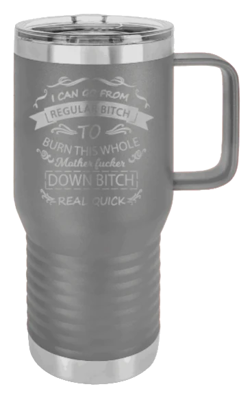 Regular Bitch - 20oz Mug Laser Engraved - Image 4