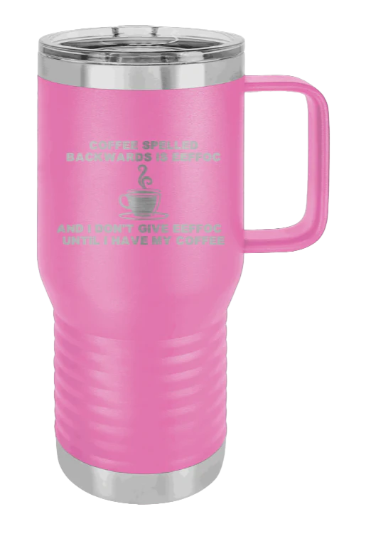 Coffee Spelled Backwards - 20oz Mug Laser Engraved - Image 12