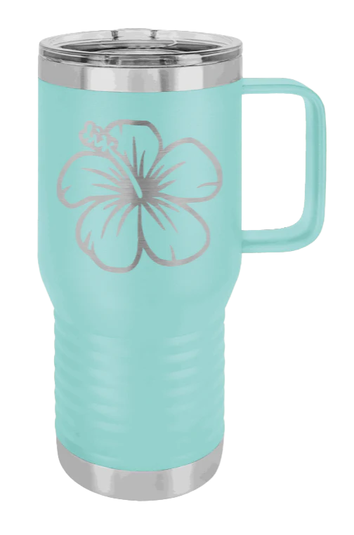 Hibiscus Flower - 20oz Mug Laser Engraved - Image 15