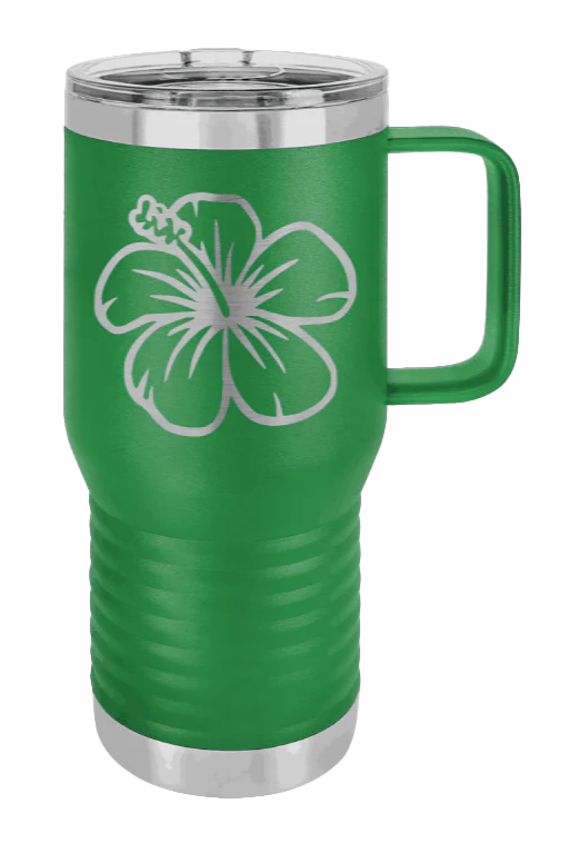 Hibiscus Flower - 20oz Mug Laser Engraved - Image 5