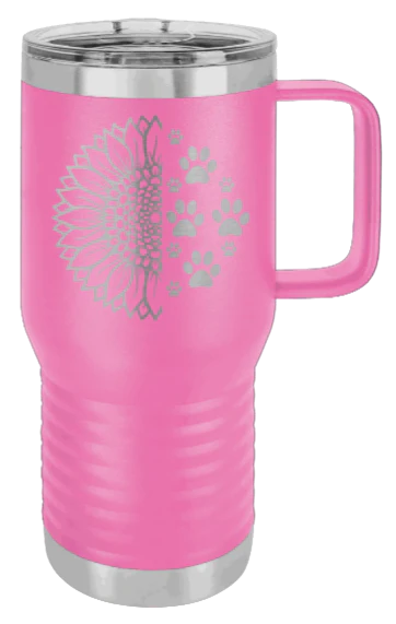 Sunflower Paws - 20oz Mug Laser Engraved - Image 12