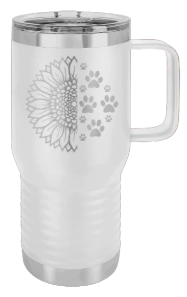 Sunflower Paws - 20oz Mug Laser Engraved - Image 16
