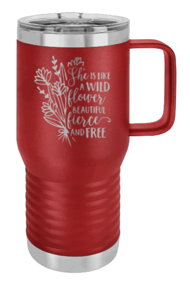 Like A Wildflower - 20oz Mug Laser Engraved - Image 8