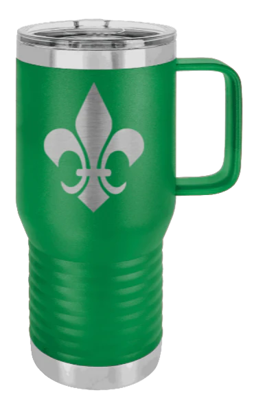 Fleur-de-lis - 20oz Mug Laser Engraved - Image 5