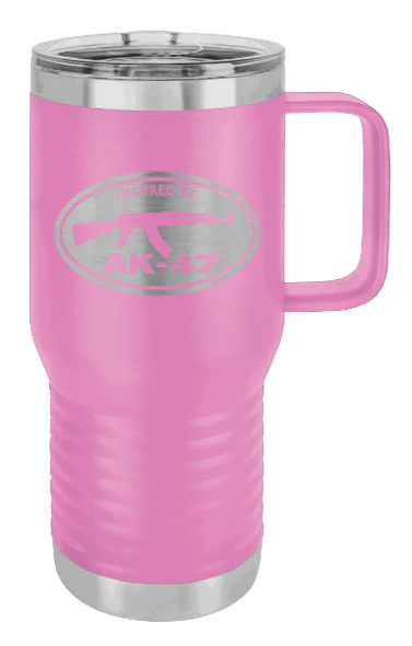 Insured By AK-47 - 20oz Mug Laser Engraved - Image 7