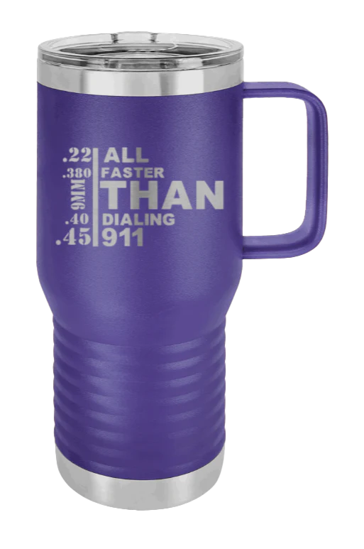 Faster Than 911 - 20oz Mug Laser Engraved - Image 13