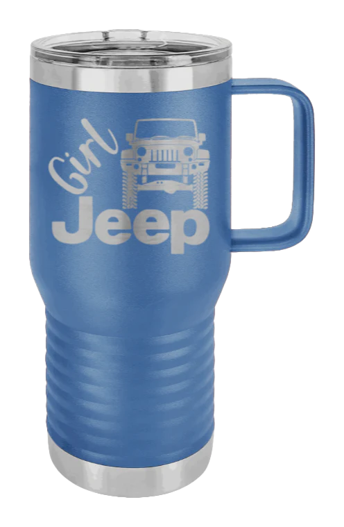 Girl Jeep JK - 20oz Mug Laser Engraved