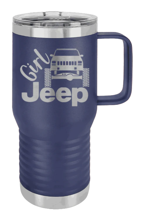 Girl Jeep Cherokee - 20oz Mug Laser Engraved - Image 8