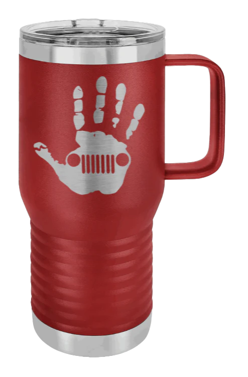 Jeep Wave - 20oz Mug Laser Engraved - Image 7