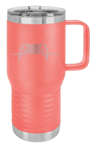 YJ Heartbeat - 20oz Mug Laser Engraved - Image 3