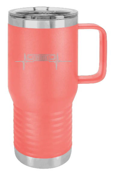 WJ Heartbeat - 20oz Mug Laser Engraved - Image 3