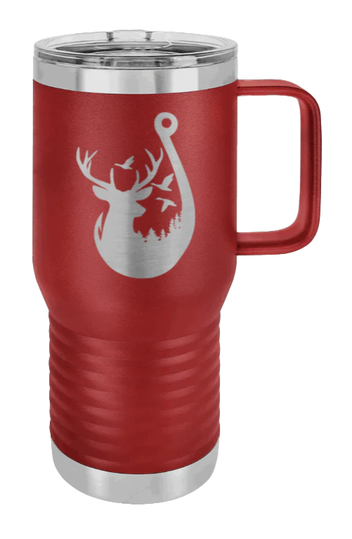 Ducks and Bucks - 20oz Mug Laser Engraved - Image 7