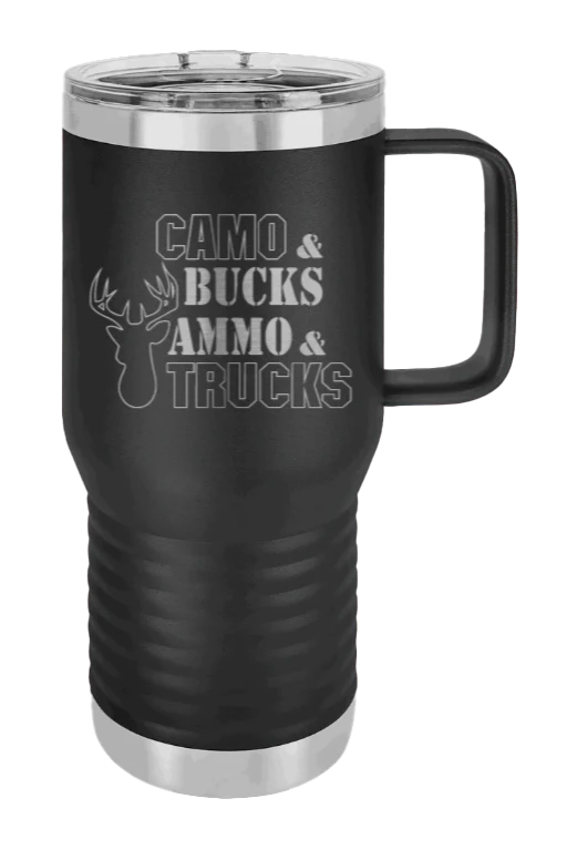 Camo and Bucks - 20oz Mug Laser Engraved - Image 9