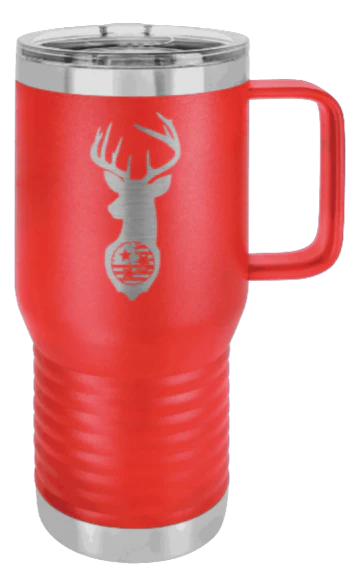Tristar Flag Deer - 20oz Mug Laser Engraved - Image 14