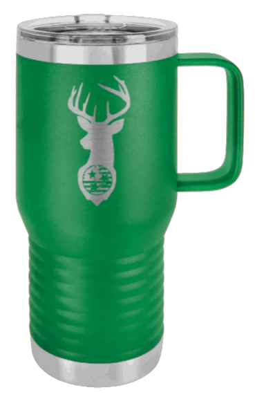 Tristar Flag Deer - 20oz Mug Laser Engraved - Image 5