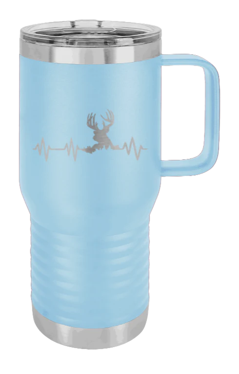 Deer Heartbeat - 20oz Mug Laser Engraved - Image 5