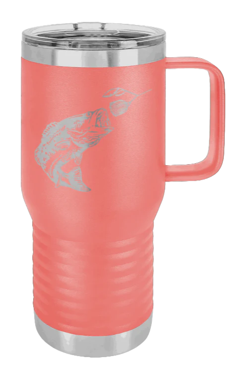 Bass with Spinner Bait - 20oz Mug Laser Engraved - Image 2