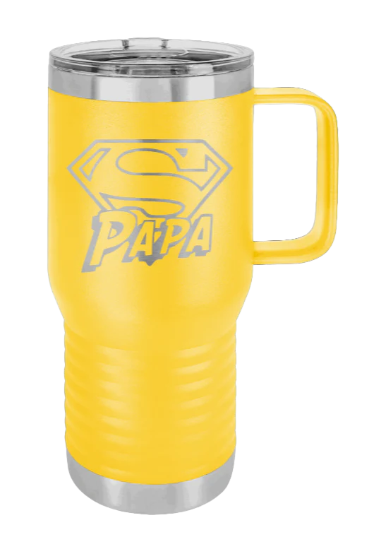 Super Papa - 20oz Mug Laser Engraved - Image 16