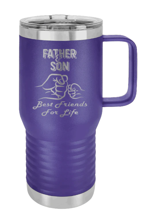 Father And Son Fist Bump - 20oz Mug Laser Engraved - Image 12