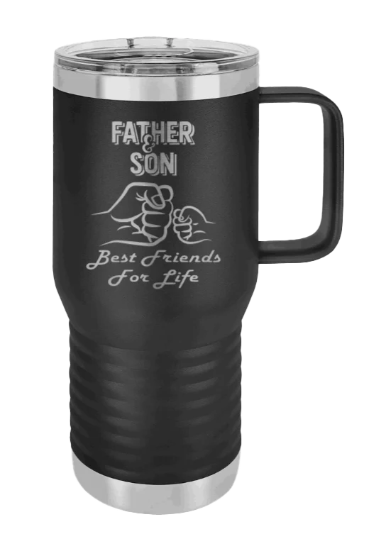 Father And Son Fist Bump - 20oz Mug Laser Engraved - Image 9