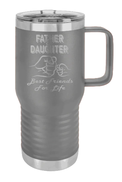 Father & Daughter Fist Bump - 20oz Mug Laser Engraved - Image 3