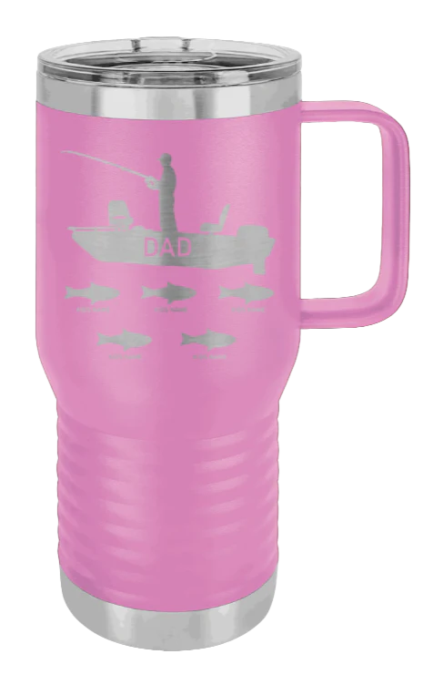 Dad's Fishing  - 20oz Mug Laser Engraved - Image 6