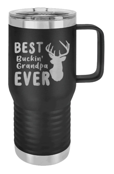 Best Buckin' Grandpa - 20oz Mug Laser Engraved - Image 9