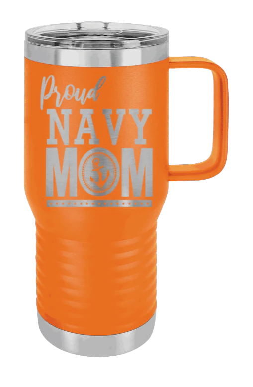 Navy Mom - 20oz Mug Laser Engraved - Image 10