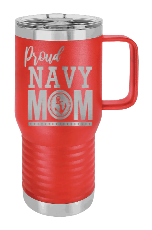 Navy Mom - 20oz Mug Laser Engraved - Image 13