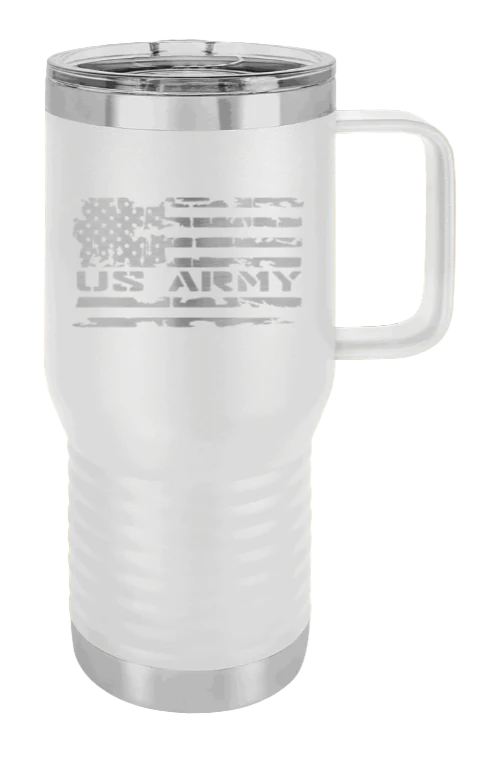 Army Flag - 20oz Mug Laser Engraved - Image 15