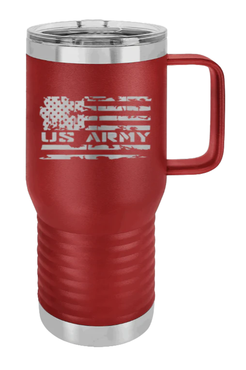 Army Flag - 20oz Mug Laser Engraved - Image 7