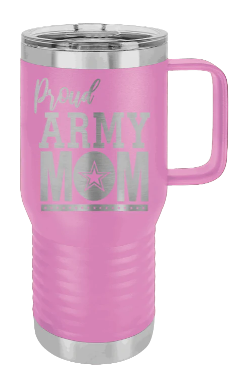 Army Mom - 20oz Mug Laser Engraved - Image 6