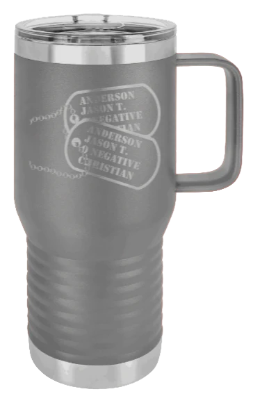 Dog Tags - 20oz Mug Laser Engraved - Image 4