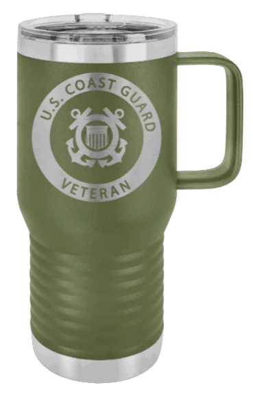 Coast Guard Veteran - 20oz Mug Laser Engraved - Image 10
