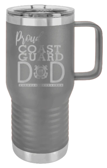 Coast Guard Dad - 20oz Mug Laser Engraved - Image 4