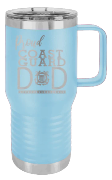 Coast Guard Dad - 20oz Mug Laser Engraved - Image 6