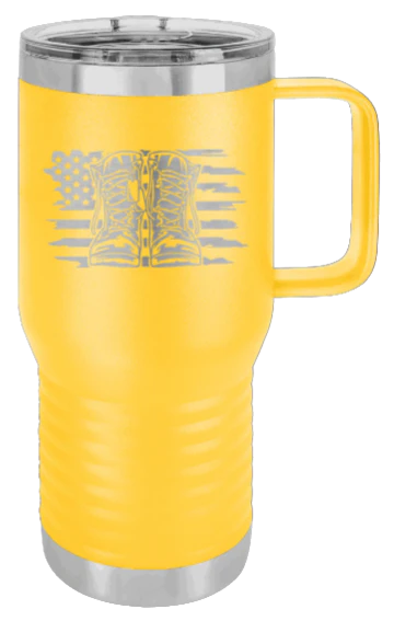 Combat Boots Flag - 20oz Mug Laser Engraved - Image 17